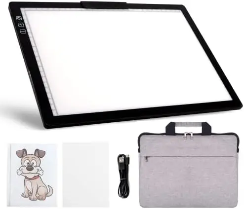 Rechargeable A4 LED Tracing Light Box with Case & Riser – 6 Brightness Levels, Type-C, Wireless Use
Rechargeable A4 LED Tracing Light Box with Case & Riser – 6 Brightness Levels, Type-C, Wireless Use