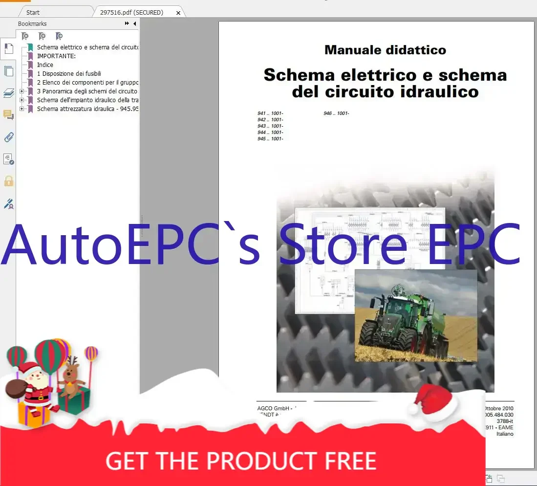 ТРАКТОР AutoEPC FENDT 17,1 ГБ Обновленный PDF Диаграммы 2022 года, руководство по эксплуатации и руководство по мастерской ИТАЛЬЯСКИЙ DVD
ТРАКТОР AutoEPC FENDT 17,1 ГБ Обновленный PDF Диаграммы 2022 года, руководство по эксплуатации и руководство по мастерской ИТАЛЬЯСКИЙ DVD