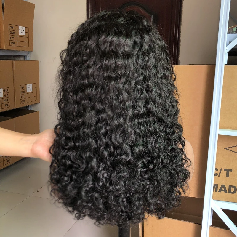 Black medium-sized small-curled female real wig naturally and realistically modifies the face shape
Black medium-sized small-curled female real wig naturally and realistically modifies the face shape