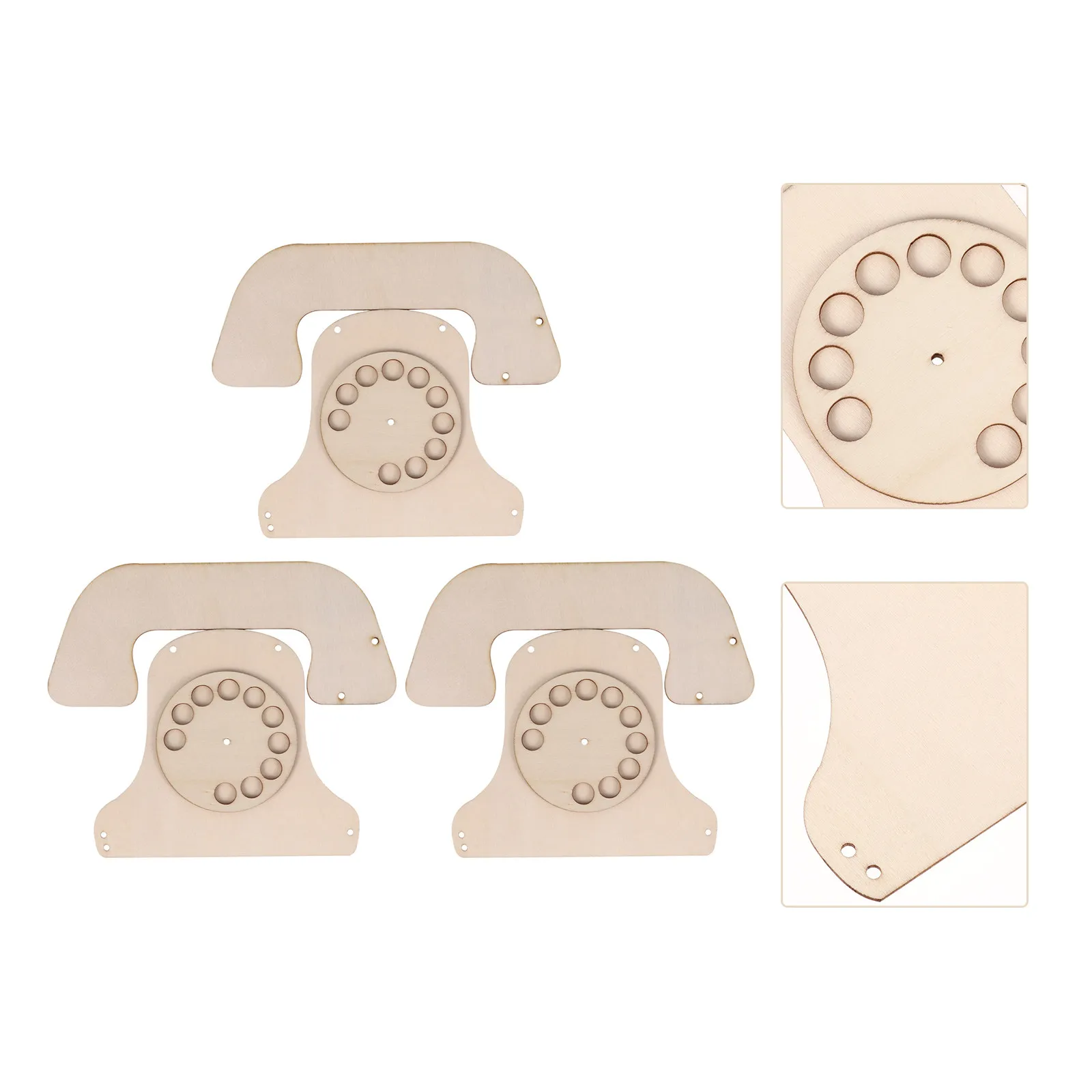 3Sets Blank Wood Craft Telephone Ornament DIY Kit Kids Wooden Graffiti Decoration Unpainted Wood Slice Creative Parent-Child
3Sets Blank Wood Craft Telephone Ornament DIY Kit Kids Wooden Graffiti Decoration Unpainted Wood Slice Creative Parent-Child