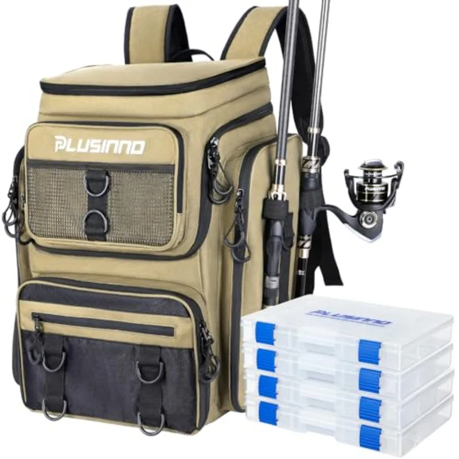 Fishing Backpack with Rod Holders, 42L Large Water-Resistant Tackle Bag for Fishing, Camping, Hiking, Gifts,,36, 6 x 25, 4 x 45
Fishing Backpack with Rod Holders, 42L Large Water-Resistant Tackle Bag for Fishing, Camping, Hiking, Gifts,,36, 6 x 25, 4 x 45