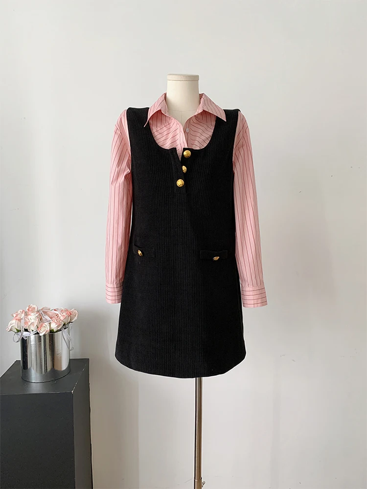 High Quality Outfits 2 Piece Skirt Set Harajuku Striped Blouses + Elastic Waist Knitted A-Line Dress Office Lady Autumn Winter
High Quality Outfits 2 Piece Skirt Set Harajuku Striped Blouses + Elastic Waist Knitted A-Line Dress Office Lady Autumn Winter