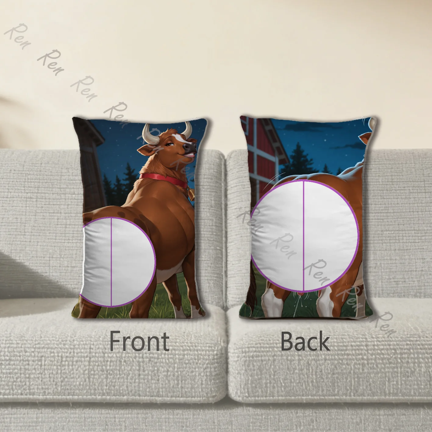Dakimakura Anime Bovid Pillow Cover Sofa Cushion Double-side Print Throw Pillow Case 40X60cm
Dakimakura Anime Bovid Pillow Cover Sofa Cushion Double-side Print Throw Pillow Case 40X60cm