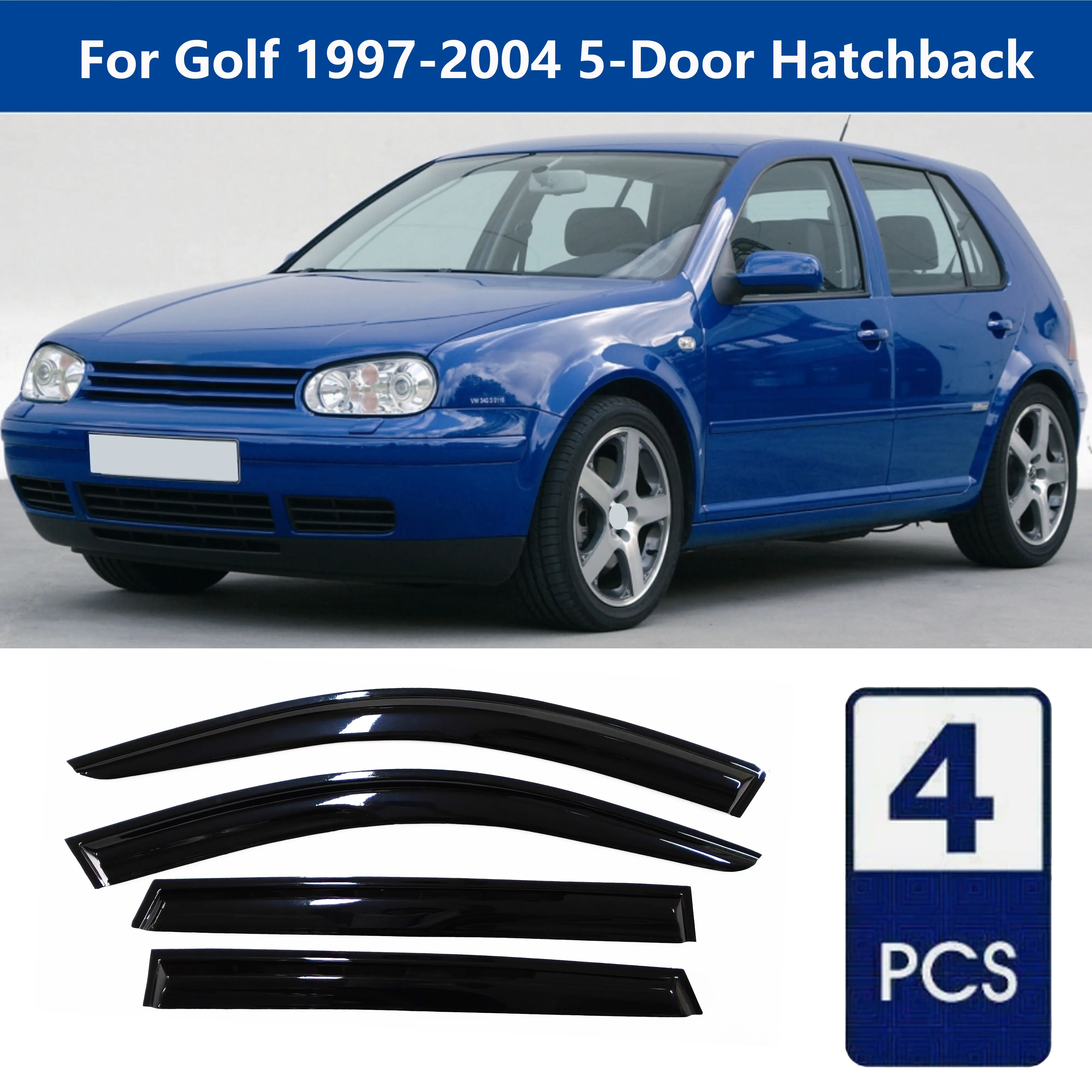 AIBAP 4pcs 1.8mm Car Windows Visor for Golf MK4 1997-2004 5-Door Hatchback Window Visors Rain Guards Rain Guard Sun Rain Visors
AIBAP 4pcs 1.8mm Car Windows Visor for Golf MK4 1997-2004 5-Door Hatchback Window Visors Rain Guards Rain Guard Sun Rain Visors