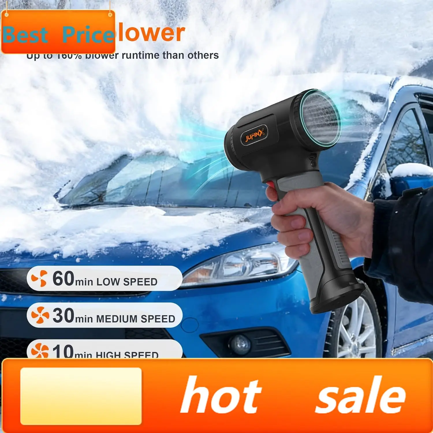 hot-sellingSnow Blower -64mm Supper Motor,756W Stepless Speed- Leaf Blowers,680CFM(1200g WindPressure), 3000mAh*8,30W Fast Charg
hot-sellingSnow Blower -64mm Supper Motor,756W Stepless Speed- Leaf Blowers,680CFM(1200g WindPressure), 3000mAh*8,30W Fast Charg