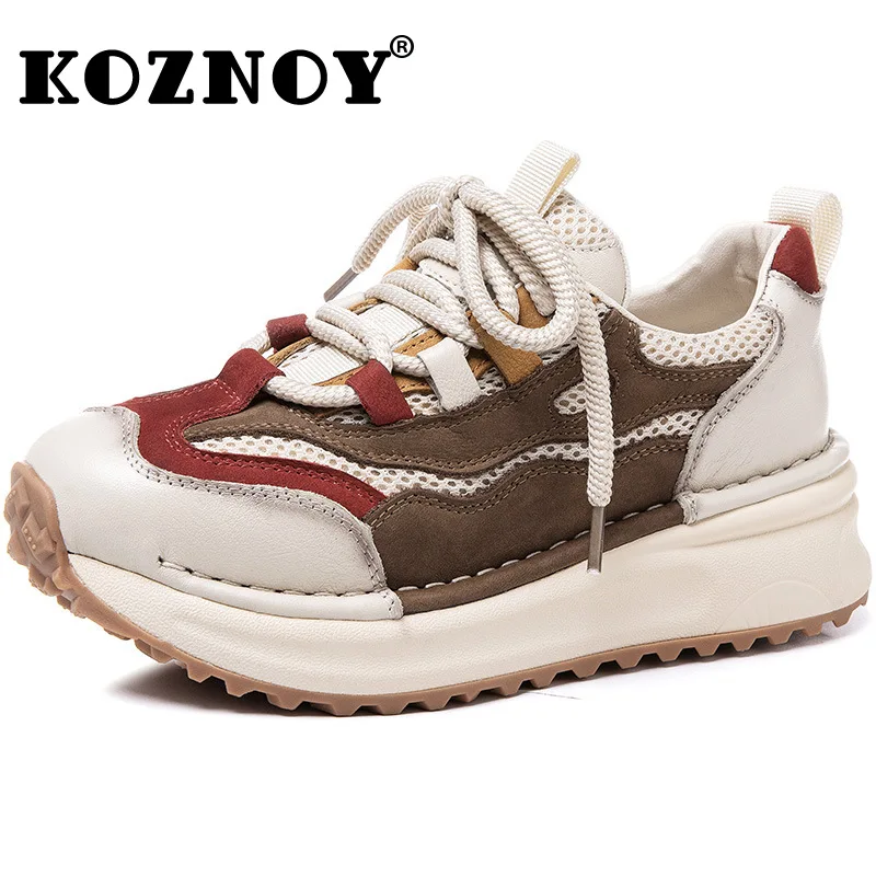 Koznoy 5cm Air Mesh Genuine Leather Women Moccasins Summer Chunky Sneaker Loafer Ankle Booties Boots Motorcycle Fashion Shoes
Koznoy 5cm Air Mesh Genuine Leather Women Moccasins Summer Chunky Sneaker Loafer Ankle Booties Boots Motorcycle Fashion Shoes