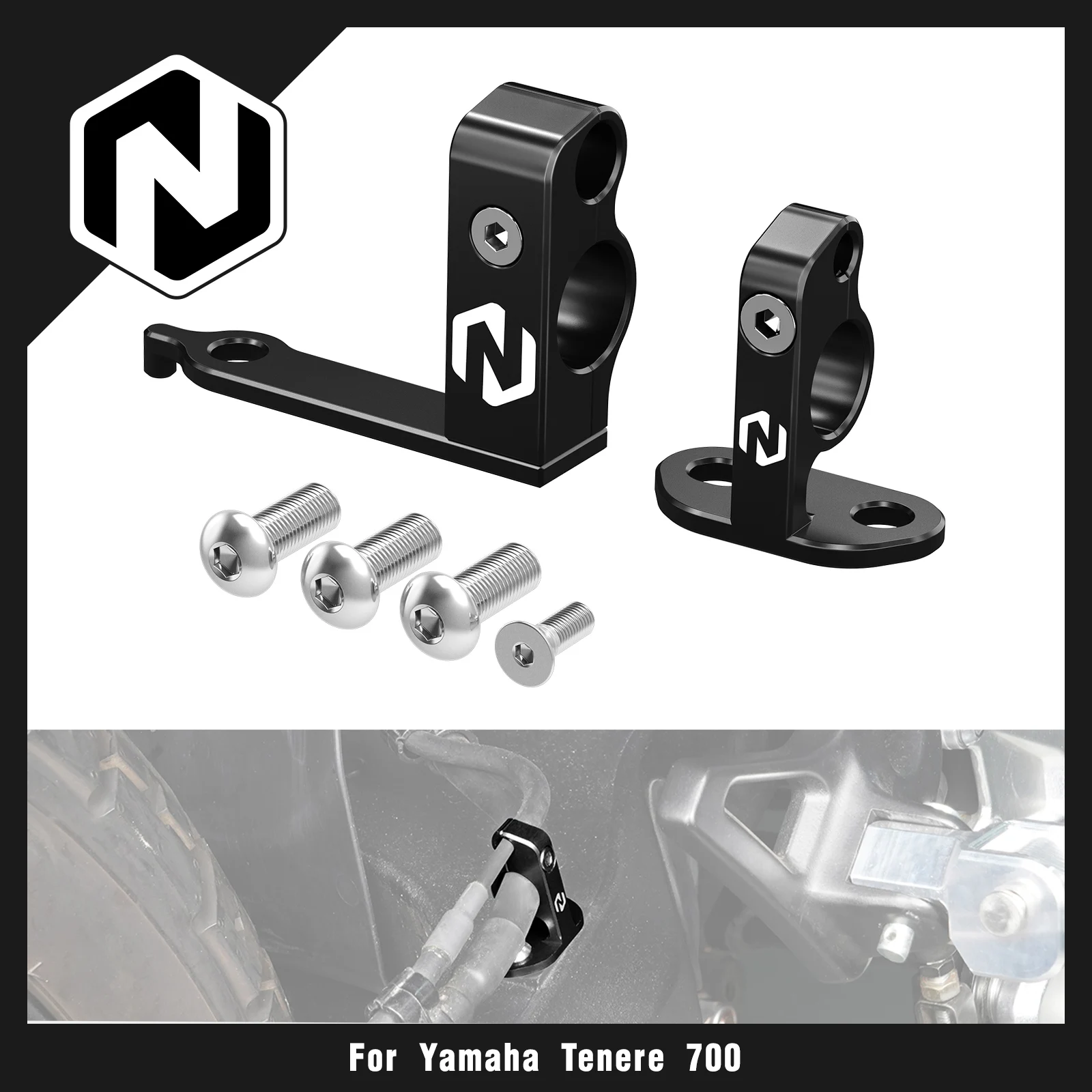 For Yamaha Tenere 700 XTZ700 2019-2024 Motorcycle Rear Brake Line Hose Clamp for Tenere 700 World Raid T700 Rally 2020-2023 2024
For Yamaha Tenere 700 XTZ700 2019-2024 Motorcycle Rear Brake Line Hose Clamp for Tenere 700 World Raid T700 Rally 2020-2023 2024