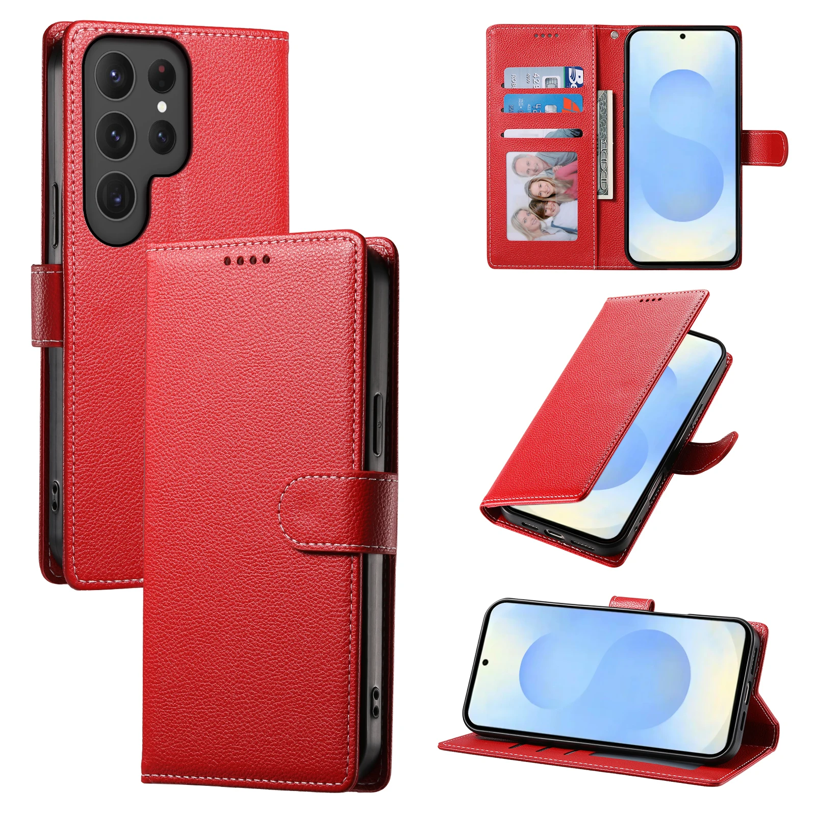 100pcs Phone Lychee Wallet Leather Case For Samsung Galaxy S25 Edge/A26/A56/A36/A16/S24 FE/A55/A35/A05/A05S Ultra Plus 4G 5G
100pcs Phone Lychee Wallet Leather Case For Samsung Galaxy S25 Edge/A26/A56/A36/A16/S24 FE/A55/A35/A05/A05S Ultra Plus 4G 5G