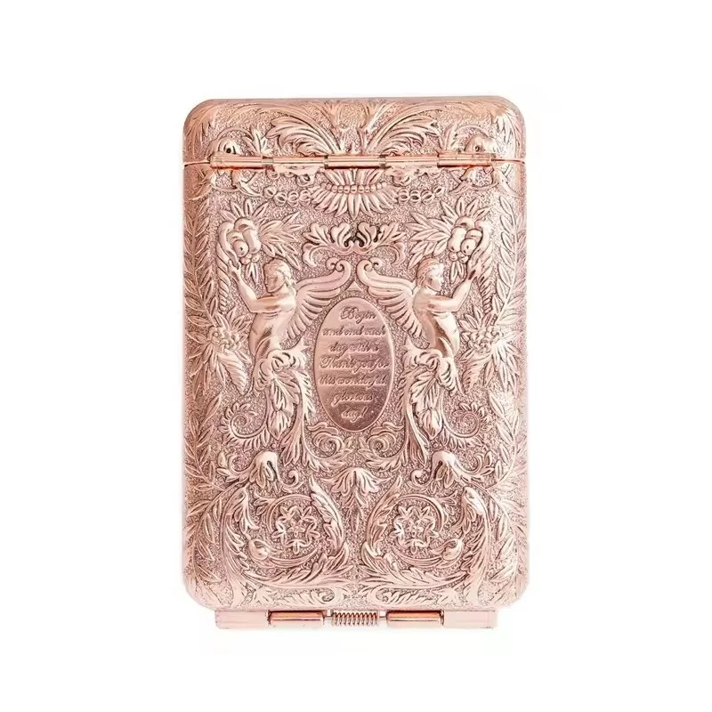 New Retro Hand-carved Metal Cigarette Case - Holds 14 Cigarettes, Portable Pocket Tobacco Storage Box Smoking Accessories
New Retro Hand-carved Metal Cigarette Case - Holds 14 Cigarettes, Portable Pocket Tobacco Storage Box Smoking Accessories