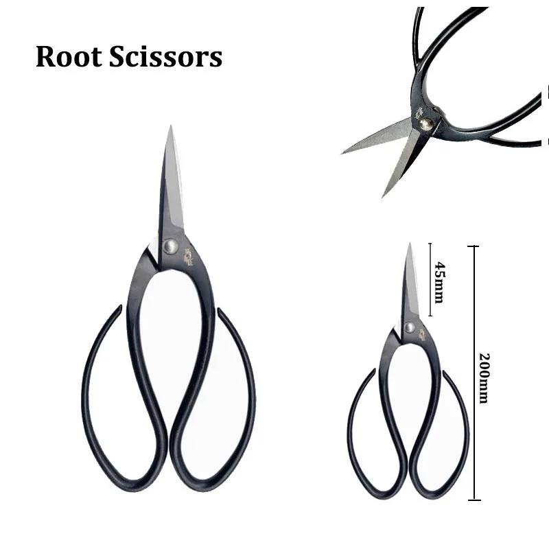 High Carbon Steel Root Scissors Bonsai Tool Branch Pruning Shears Trimming Branches Leaves 200mm CrWMn 60HRC
High Carbon Steel Root Scissors Bonsai Tool Branch Pruning Shears Trimming Branches Leaves 200mm CrWMn 60HRC