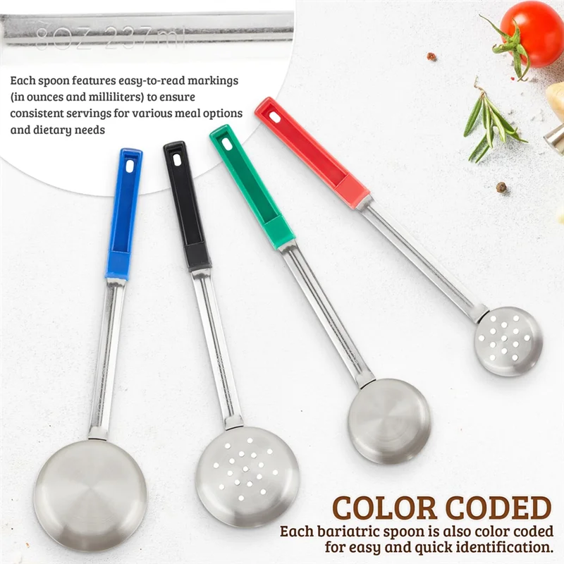 Best-Portion Control Serving Utensil Set Portion Control Serving Spoon 8 Piece Combo Set 2Oz, 4Oz,6Oz,8Oz 1Set
Best-Portion Control Serving Utensil Set Portion Control Serving Spoon 8 Piece Combo Set 2Oz, 4Oz,6Oz,8Oz 1Set