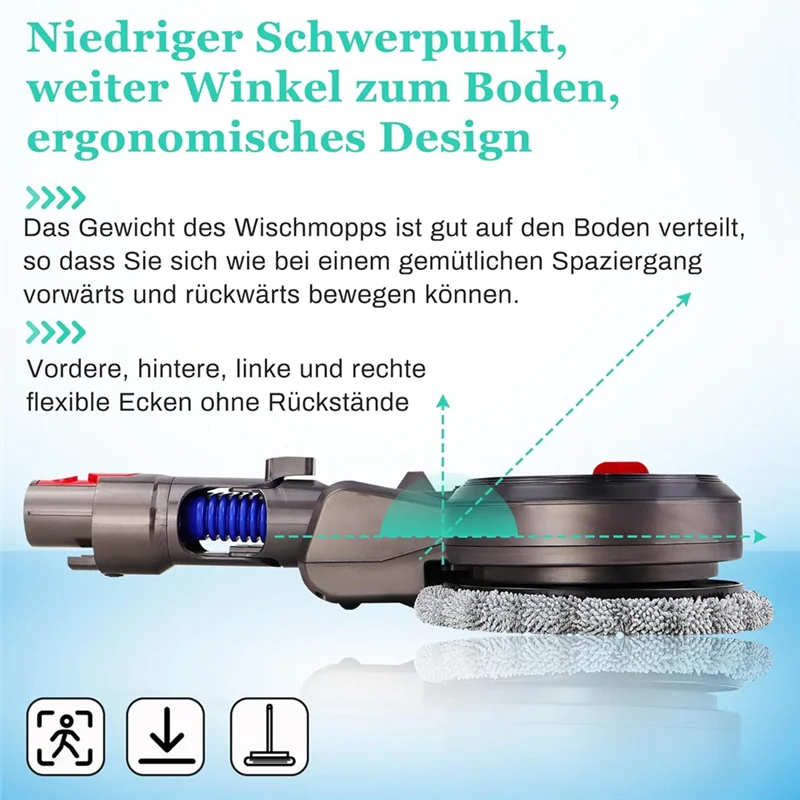 AS94-электрическая насадка для швабры для пылесоса Dyson V7/V8/V10/V11/V15 с резервуаром для воды, моющиеся подушечки для швабры
AS94-электрическая насадка для швабры для пылесоса Dyson V7/V8/V10/V11/V15 с резервуаром для воды, моющиеся подушечки для швабры