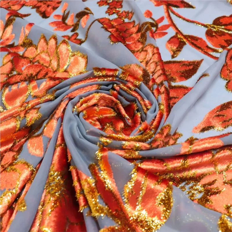 High-end custom-made dress and cheongsam made of woven velvet brocade jacquard viscose fabric
High-end custom-made dress and cheongsam made of woven velvet brocade jacquard viscose fabric