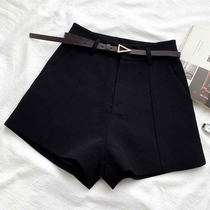 EVNISI Women Chic Office Lady Shorts With Belted Vintage Trousers Casual Shorts A-line High Waist Short For Women 2023 Summer
EVNISI Women Chic Office Lady Shorts With Belted Vintage Trousers Casual Shorts A-line High Waist Short For Women 2023 Summer