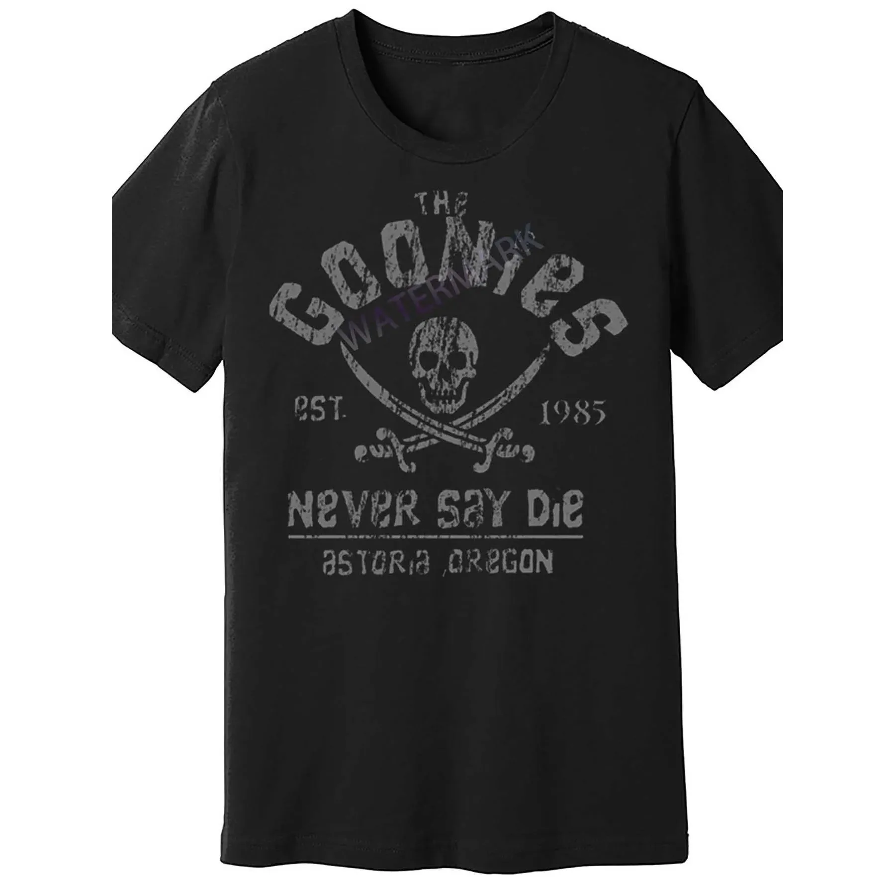 Goonies Never Say Die Skull Crossed Swords Graphic T-Shirt Men Vintage Movie Tee
Goonies Never Say Die Skull Crossed Swords Graphic T-Shirt Men Vintage Movie Tee
