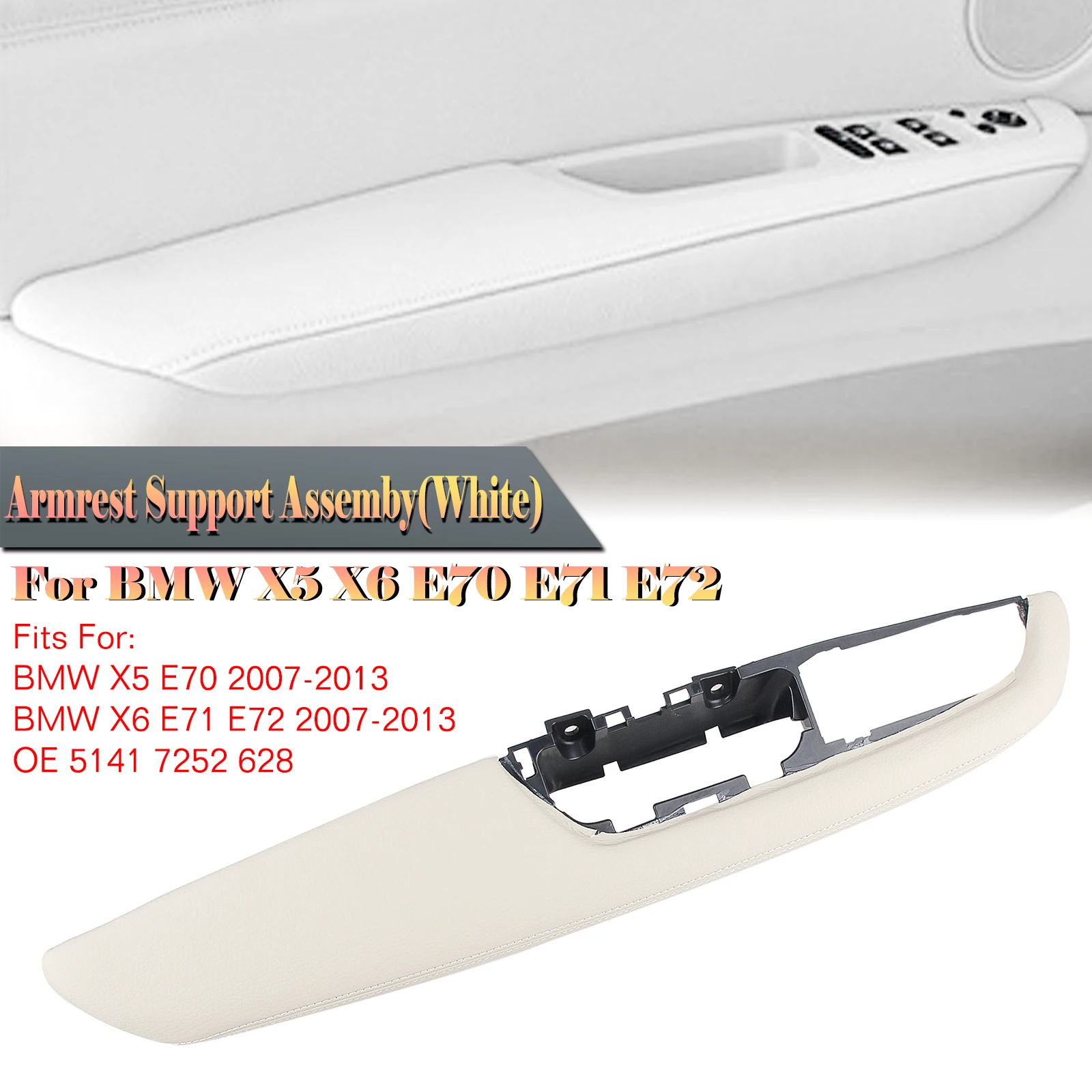 For BMW X5 E70 X6 E71 E72 2007 2008 2009 2010-2013 LHD Inner Front Left Door Armrest Support Handle Panel Cover Frame
For BMW X5 E70 X6 E71 E72 2007 2008 2009 2010-2013 LHD Inner Front Left Door Armrest Support Handle Panel Cover Frame