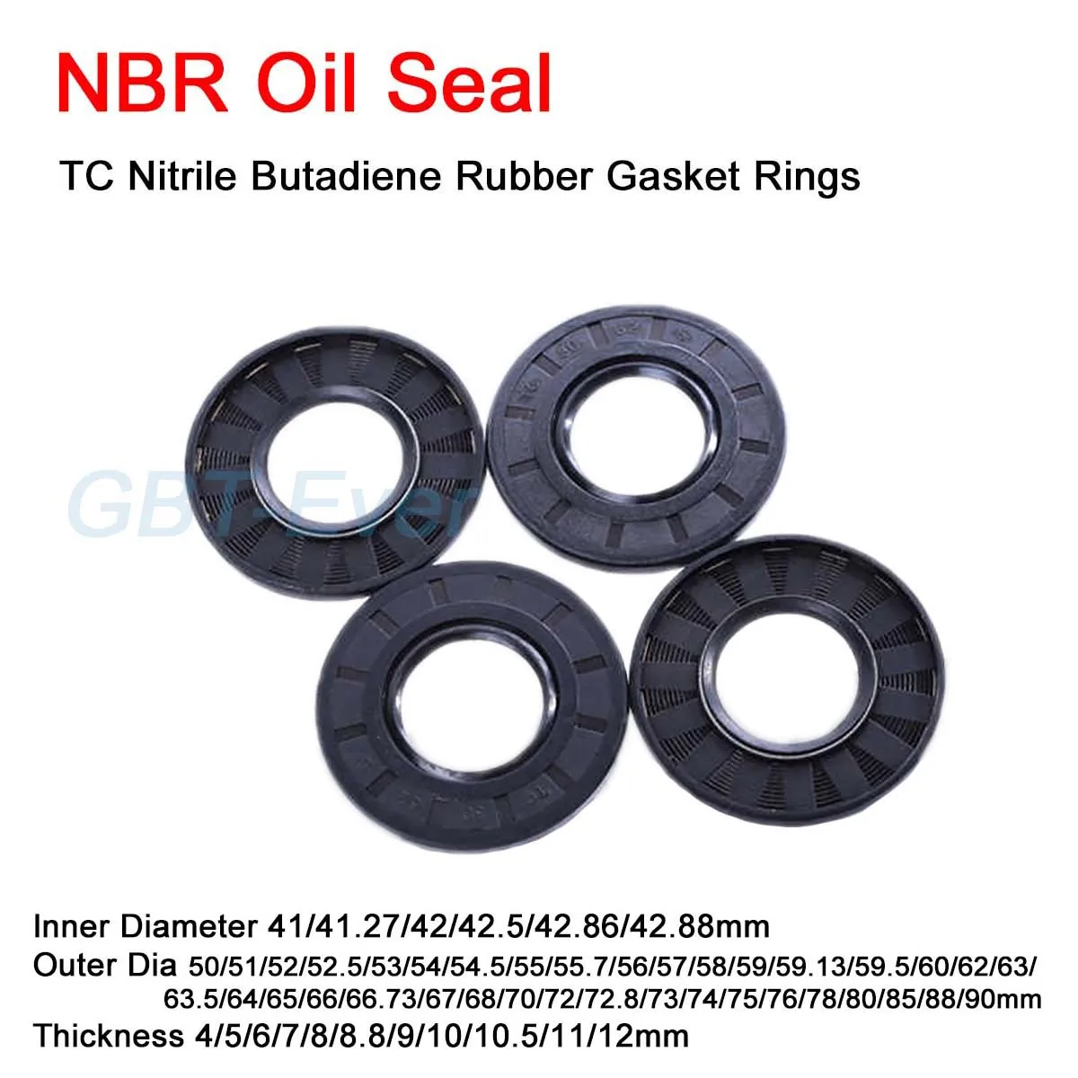 NBR Framework Oil Seal ID 41/41.27/42/42.5/42.86/42.88mm TC Nitrile Butadiene Rubber Gasket Rings Cover Double Lip with Spring
NBR Framework Oil Seal ID 41/41.27/42/42.5/42.86/42.88mm TC Nitrile Butadiene Rubber Gasket Rings Cover Double Lip with Spring