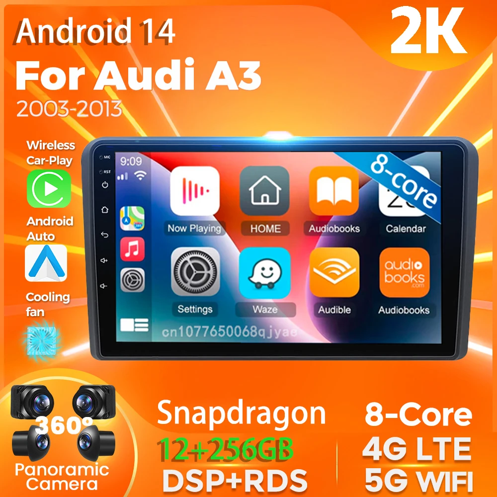 Android 14 Carplay Auto For Audi A3 2003 - 2013 Car Radio AI Voice Player Multimedia stereo DVD DSP Navigation Video Head Unit
Android 14 Carplay Auto For Audi A3 2003 - 2013 Car Radio AI Voice Player Multimedia stereo DVD DSP Navigation Video Head Unit