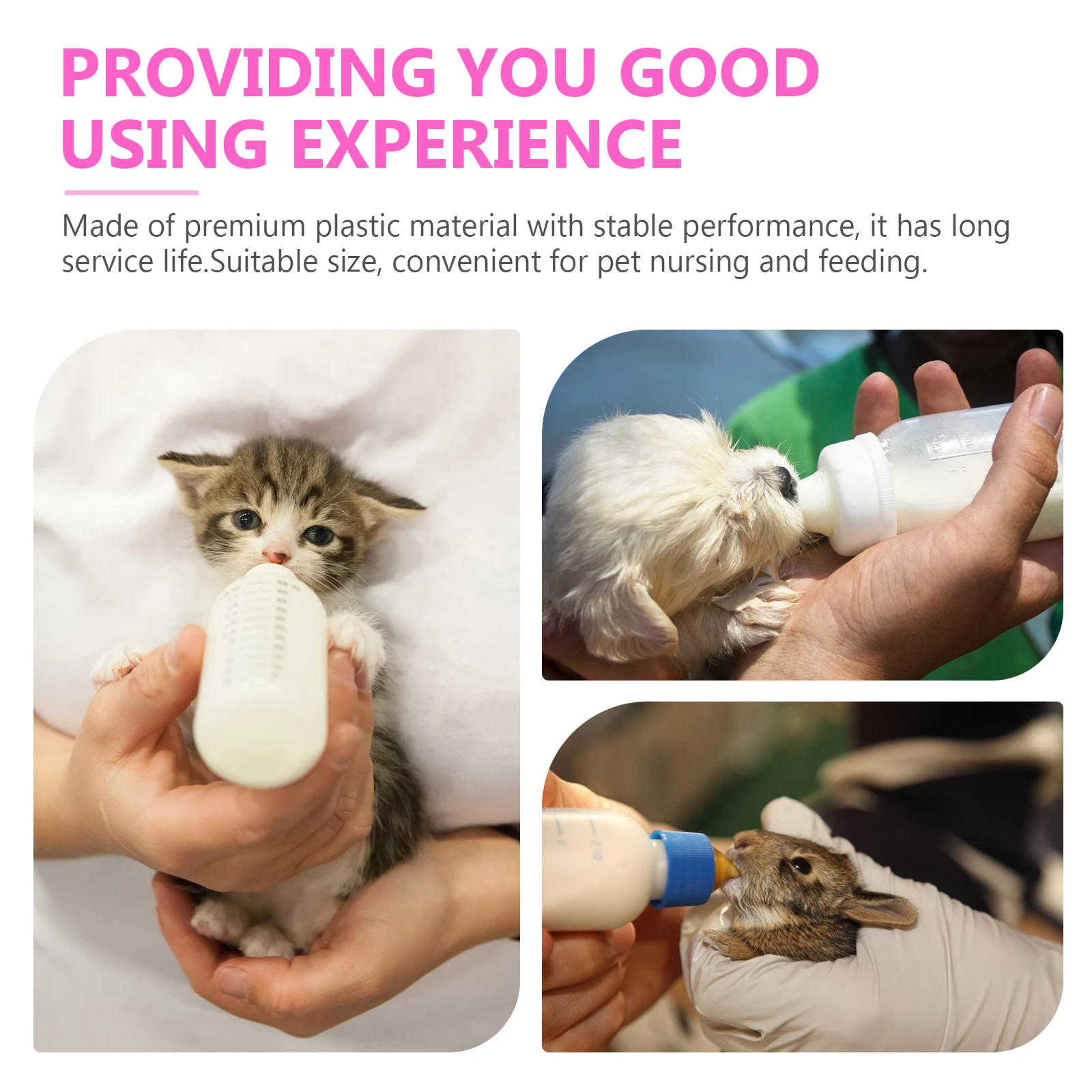 3 Pcs Cat Milk Bottle Pet Feeding Supplies Lightweight Puppy Dog Milk Bottles Hamster Water Feeders Practical Leak Proof
3 Pcs Cat Milk Bottle Pet Feeding Supplies Lightweight Puppy Dog Milk Bottles Hamster Water Feeders Practical Leak Proof