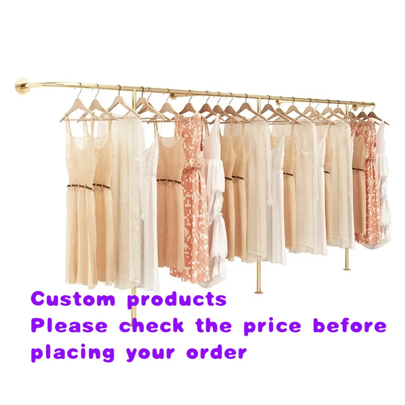 custom.Custom Wall Rack Clothing Boutique Garment Shop Display Stainless Steel Wall Mounted Clothes Hanger Rack
custom.Custom Wall Rack Clothing Boutique Garment Shop Display Stainless Steel Wall Mounted Clothes Hanger Rack