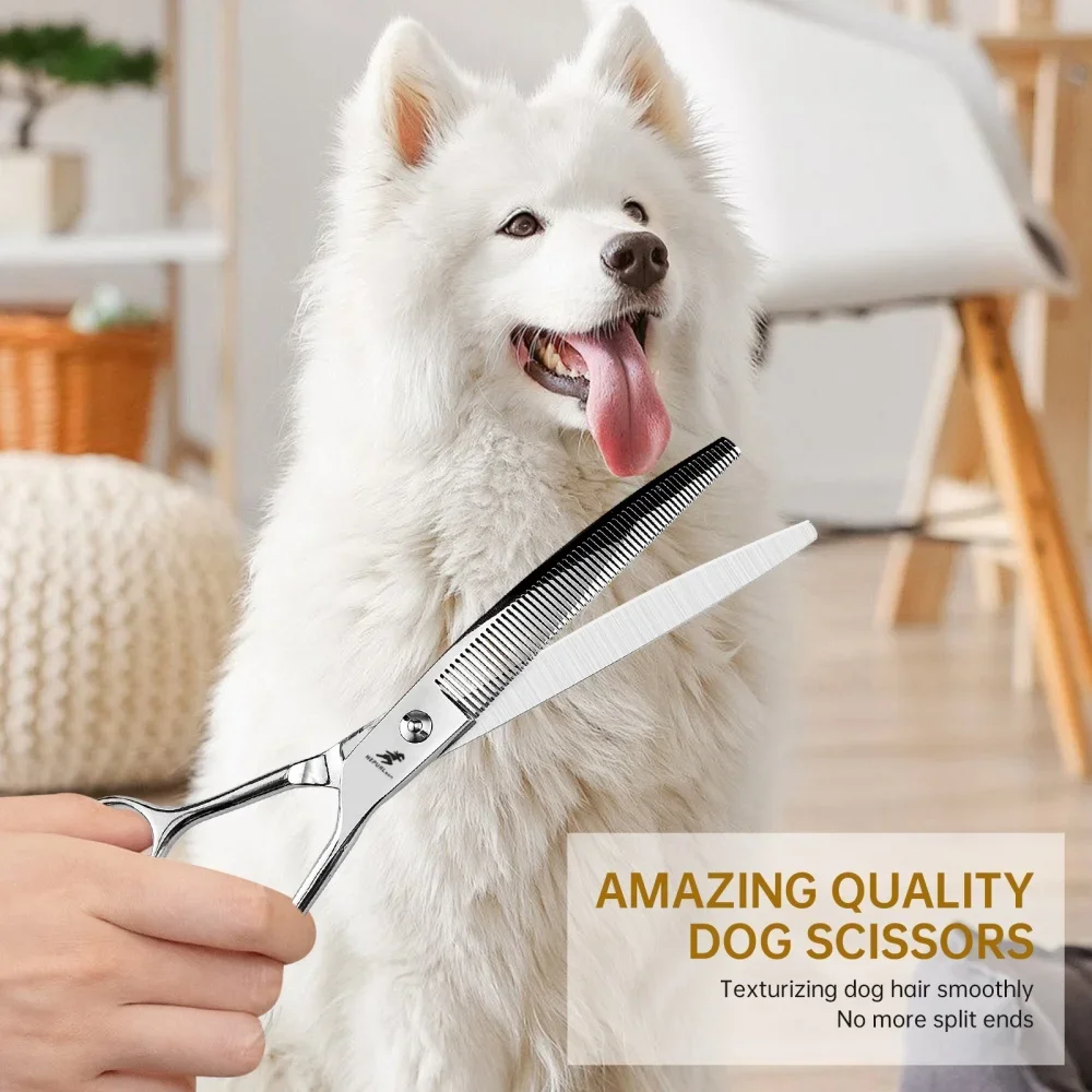 Dog Scissors For Grooming Stainless 8 Inch Professional Pet Scissors Curved Chunker For Groomer Bend Down Thinning Shears
Dog Scissors For Grooming Stainless 8 Inch Professional Pet Scissors Curved Chunker For Groomer Bend Down Thinning Shears