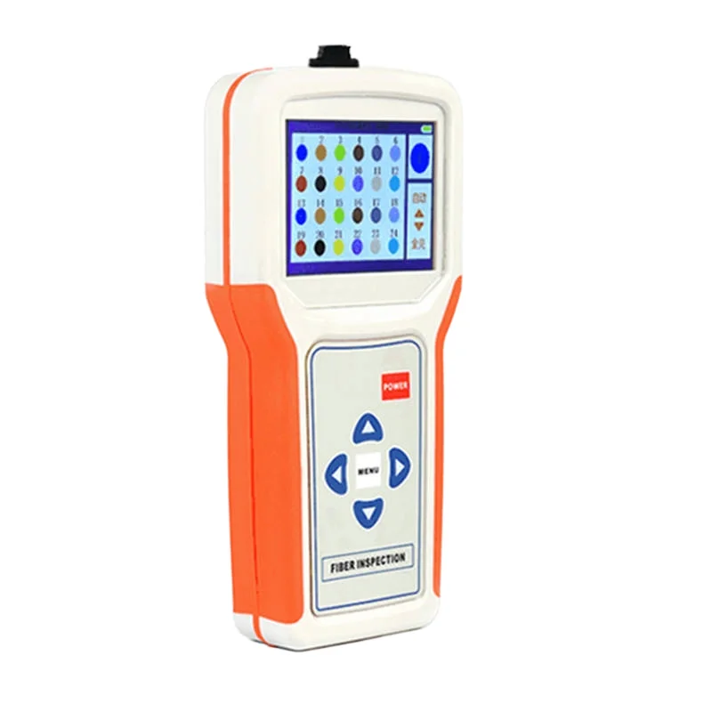 Handheld MPO VFL Red Light Meter for Fiber Connector Inspection Visual Fault Locator Testing 12 24 Cores Patch Cords POE FTTH 
Handheld MPO VFL Red Light Meter for Fiber Connector Inspection Visual Fault Locator Testing 12 24 Cores Patch Cords POE FTTH