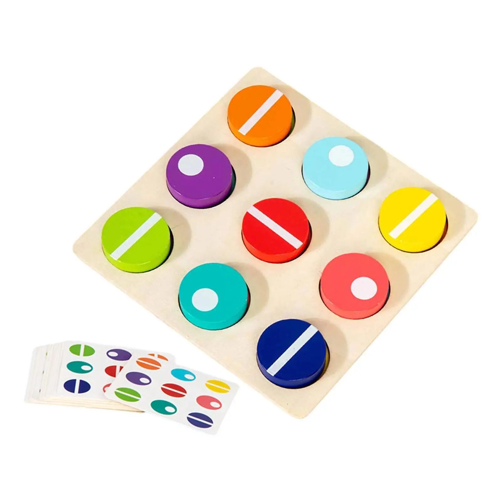 Color Matching Game Travel for 3+ Year Old Gift Activity Wooden Sensory Toy
Color Matching Game Travel for 3+ Year Old Gift Activity Wooden Sensory Toy