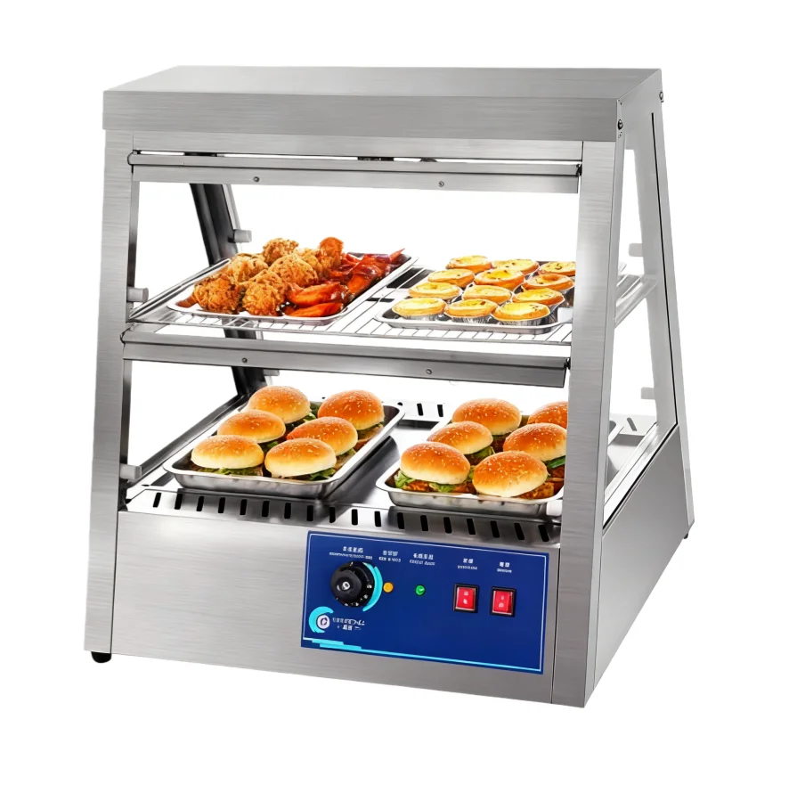 Hot Selling Electric Heating Manual Temperature Control Silver Glass Pizza Bakery Display Warmer Heat Holding Cabinet Showcasesp
Hot Selling Electric Heating Manual Temperature Control Silver Glass Pizza Bakery Display Warmer Heat Holding Cabinet Showcasesp