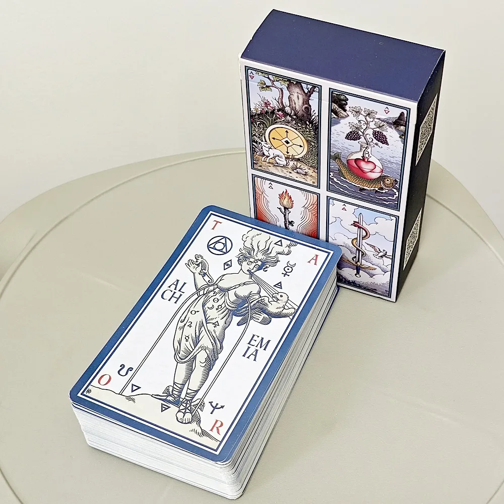 The Alchemical Tarot Renewed 6th Editiona 12*7cm 80-card Tarot Deck Links Between Alchemical Symbolism and Traditional Imagery
The Alchemical Tarot Renewed 6th Editiona 12*7cm 80-card Tarot Deck Links Between Alchemical Symbolism and Traditional Imagery