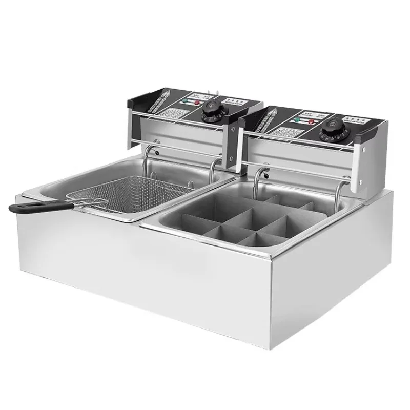 Noodle Cooker Commercial Electric Double Cylinder Multifunctional Noodle Cooking Pot Desktop Small Shaxian Snack Mala
Noodle Cooker Commercial Electric Double Cylinder Multifunctional Noodle Cooking Pot Desktop Small Shaxian Snack Mala
