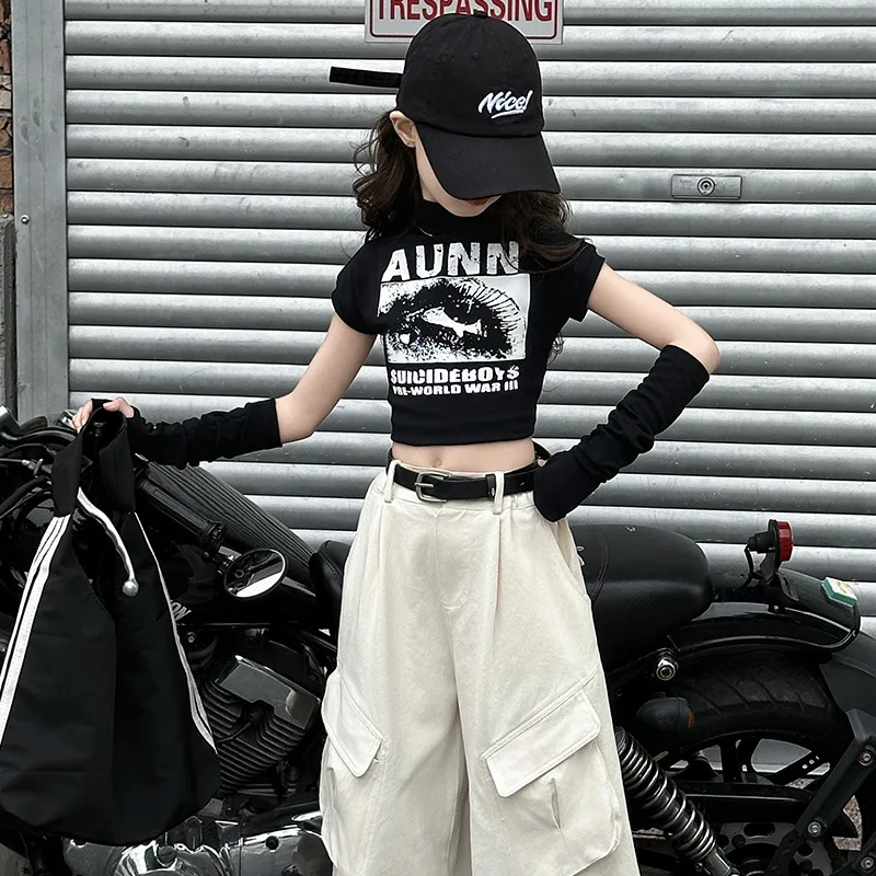 summer t-shirt baby girls cut out sleeves children hip hop jazz dance crop top tshirts kids clothes Korean kpop 6 to 16 years
summer t-shirt baby girls cut out sleeves children hip hop jazz dance crop top tshirts kids clothes Korean kpop 6 to 16 years