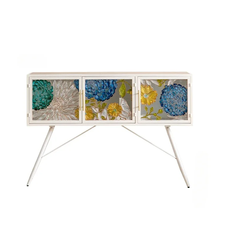 American retro enamel color sofa side table living room home homestay clothing coffee shop small coffee table balcony roundtable
American retro enamel color sofa side table living room home homestay clothing coffee shop small coffee table balcony roundtable