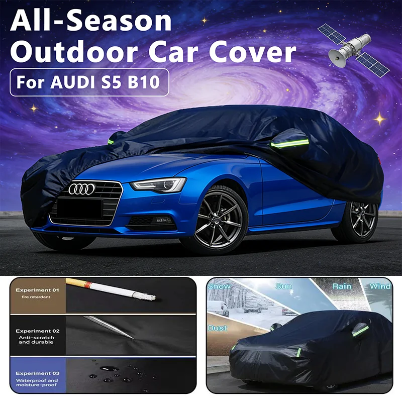 Full Car Cover for AUDI S5 B10 Outdoor Use - Waterproof Snowproof Sunshade, Winter & Summer Auto Protection Accessories
Full Car Cover for AUDI S5 B10 Outdoor Use - Waterproof Snowproof Sunshade, Winter & Summer Auto Protection Accessories