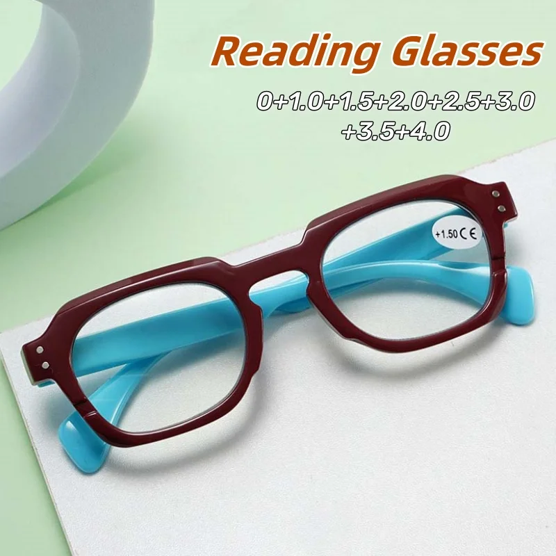 New Personalized Thick Frame High Quality Reading Glasses Versatile Fashion Blue Light Blocking Far Sight Eyeglasses 0 TO +4.0
New Personalized Thick Frame High Quality Reading Glasses Versatile Fashion Blue Light Blocking Far Sight Eyeglasses 0 TO +4.0