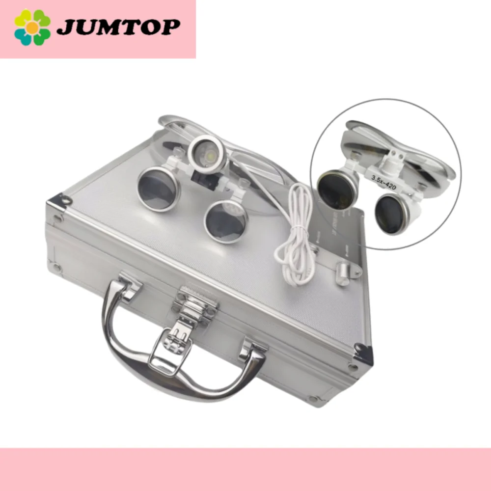 3.5X Dental Magnifying Loupes - Ultra-Light Binocular Optics for Surgery, 320-420mm Working Distance, Dentist Tools
3.5X Dental Magnifying Loupes - Ultra-Light Binocular Optics for Surgery, 320-420mm Working Distance, Dentist Tools