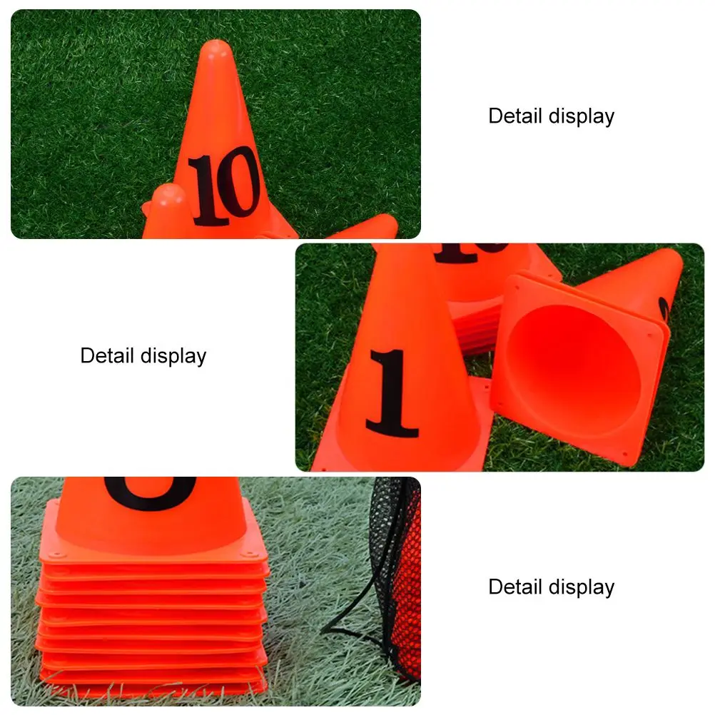 10 Pcs Racing Car Soccer Number Sign Bucket Cone Ice Cream Child Football Cones Sport Training Imported PE Material Numbers
10 Pcs Racing Car Soccer Number Sign Bucket Cone Ice Cream Child Football Cones Sport Training Imported PE Material Numbers