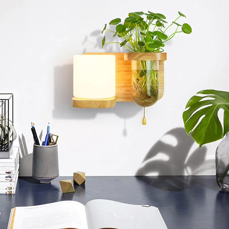 Креативный настенный светильник с зелеными растениями и выключателем, домашний деревянный настенный светильник, стеклянная лампа для гостиной, коридора, прохода, балкона, бра
Креативный настенный светильник с зелеными растениями и выключателем, домашний деревянный настенный светильник, стеклянная лампа для гостиной, коридора, прохода, балкона, бра