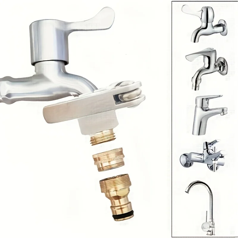 Universal Garden Hose Tap Adapter Sturdy Faucet Connector Water Pipe Fitting Tool Outdoor Watering System Easy Install Connect
Universal Garden Hose Tap Adapter Sturdy Faucet Connector Water Pipe Fitting Tool Outdoor Watering System Easy Install Connect