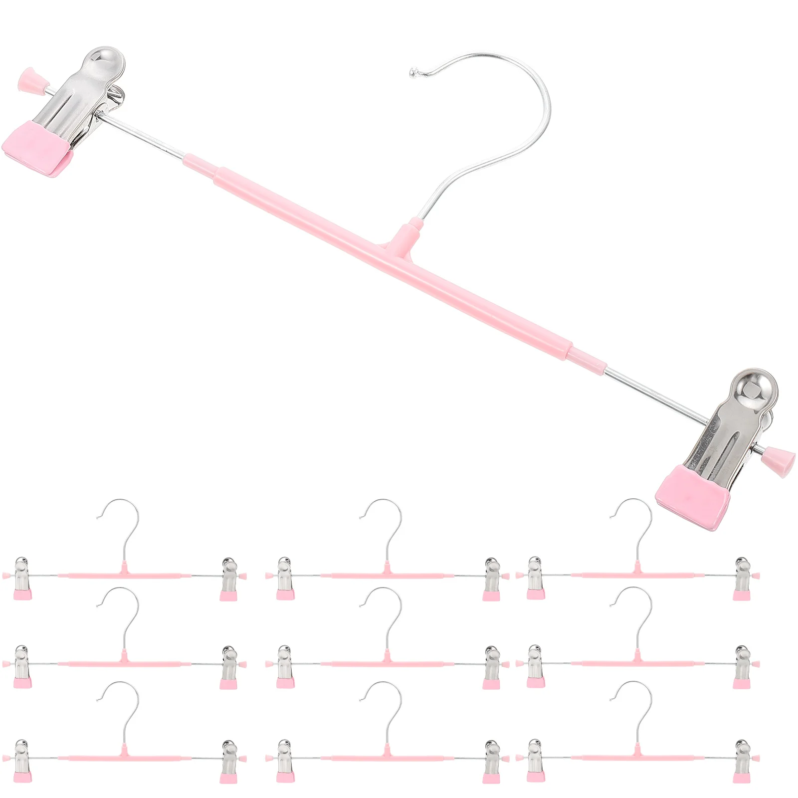 10pcs Stainless Steel Clothes Hanger Clips Pant Hangers Closet Space Saving Skirt Holders Non Slip
10pcs Stainless Steel Clothes Hanger Clips Pant Hangers Closet Space Saving Skirt Holders Non Slip