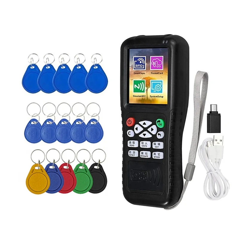 Hot-X100 RFID NFC Считыватель смарт-карт Писатель + 5 X UID/CUID/5200 Брелок RFID Дубликатор Программатор Зашифрованный ID IC Ключ Копировальный аппарат
Hot-X100 RFID NFC Считыватель смарт-карт Писатель + 5 X UID/CUID/5200 Брелок RFID Дубликатор Программатор Зашифрованный ID IC Ключ Копировальный аппарат