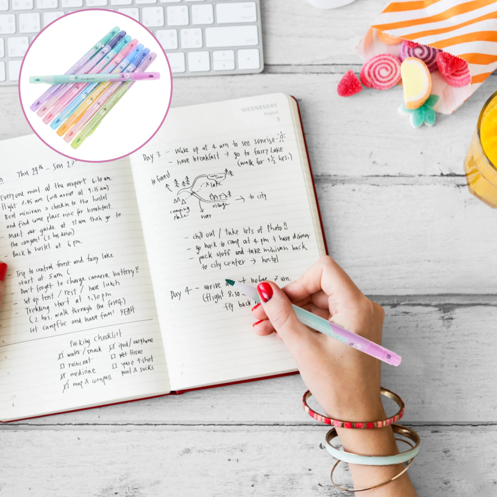 8 Pcs Double Ended Highlighter Aesthetic Stationery Cute Pens Coloring Decorative Adorable Highlighters
8 Pcs Double Ended Highlighter Aesthetic Stationery Cute Pens Coloring Decorative Adorable Highlighters