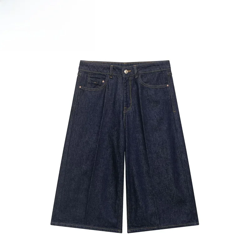 Fashionable Long Casual Denim Shorts for Women Straight Leg Natural Waist Button Closure Polyester Fiber Spring Season
Fashionable Long Casual Denim Shorts for Women Straight Leg Natural Waist Button Closure Polyester Fiber Spring Season