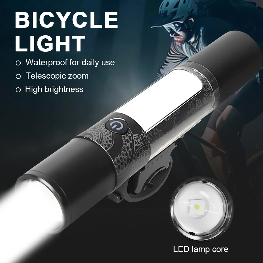 2000LM LED Flashlight with hook USB Rechargeable Bike Light Waterproof Emergency Magnetic Zoom Torch for Outdoor Camping Riding
2000LM LED Flashlight with hook USB Rechargeable Bike Light Waterproof Emergency Magnetic Zoom Torch for Outdoor Camping Riding