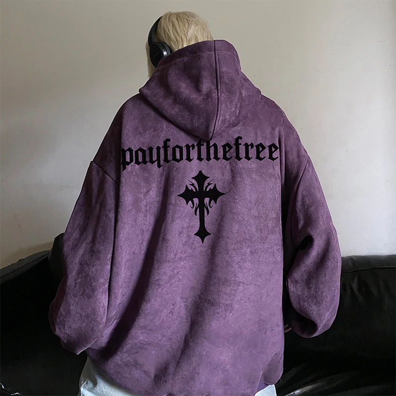 Heavyweight Suede Hoodie Men's Casual Loose Trendy Large Size Spring Autumn New Style Retro Fashion Outerwear Jacket
Heavyweight Suede Hoodie Men's Casual Loose Trendy Large Size Spring Autumn New Style Retro Fashion Outerwear Jacket