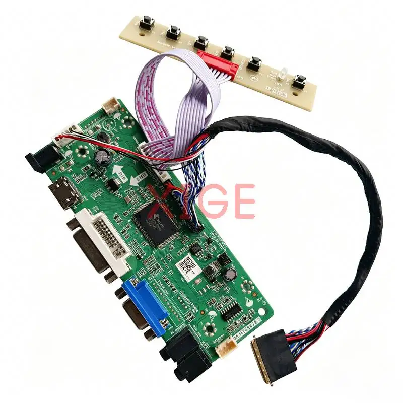 Drive Controller Board Fit N156O6 LP156WD1 LTN156KT02 B156RW01 HDMI+DVI+VGA 40 Pin LVDS 1600*900 1600x900 Display Screen DIY Kit
Drive Controller Board Fit N156O6 LP156WD1 LTN156KT02 B156RW01 HDMI+DVI+VGA 40 Pin LVDS 1600*900 1600x900 Display Screen DIY Kit