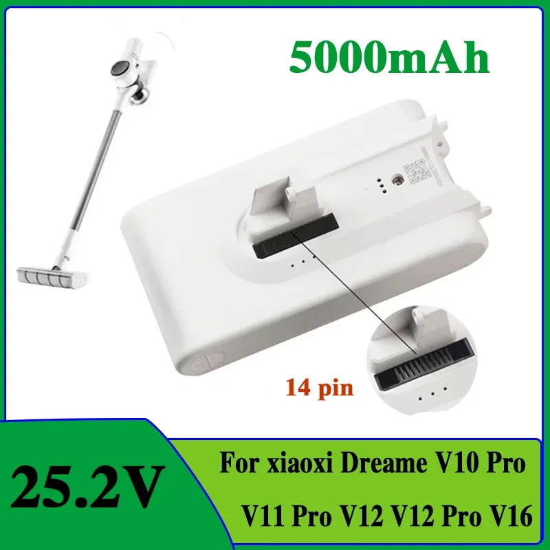 Оригинальный сменный аккумулятор 25,2 В для Dreame V11 V11SE V12 VVT1 VVN6 VVA1, беспроводной пылесос 18650, аккумулятор
Оригинальный сменный аккумулятор 25,2 В для Dreame V11 V11SE V12 VVT1 VVN6 VVA1, беспроводной пылесос 18650, аккумулятор