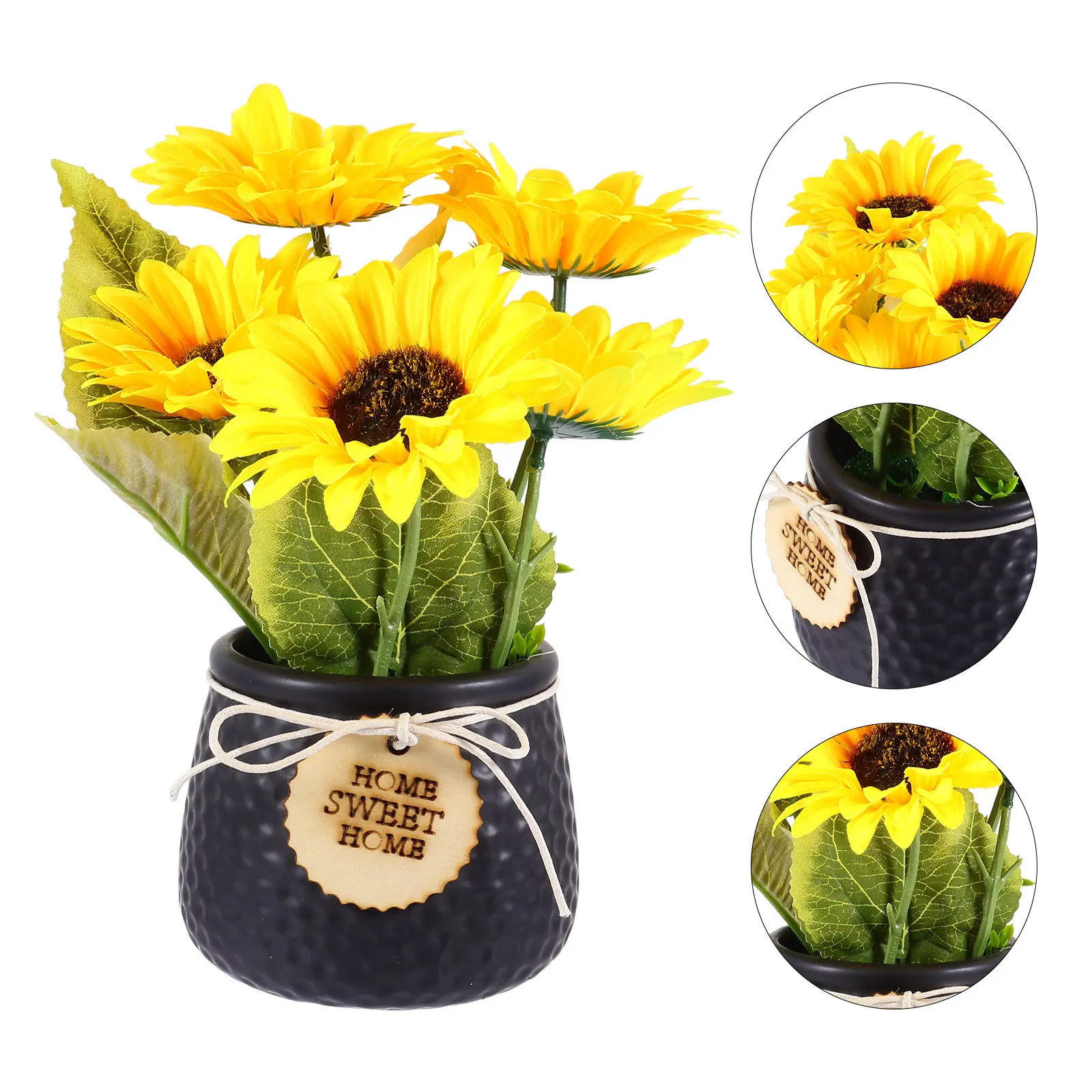 1Pcs Artificial Sunflower Bonsai Potted Plant Simulated Eco Friendly Fake Flower Decor for Home Artificial Plant Decor
1Pcs Artificial Sunflower Bonsai Potted Plant Simulated Eco Friendly Fake Flower Decor for Home Artificial Plant Decor
