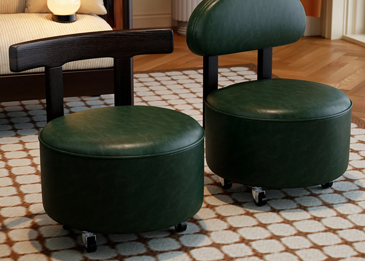 Small chair household backrest solid wood small stool mobile low stool universal wheel living room yo stool children's shoe
Small chair household backrest solid wood small stool mobile low stool universal wheel living room yo stool children's shoe