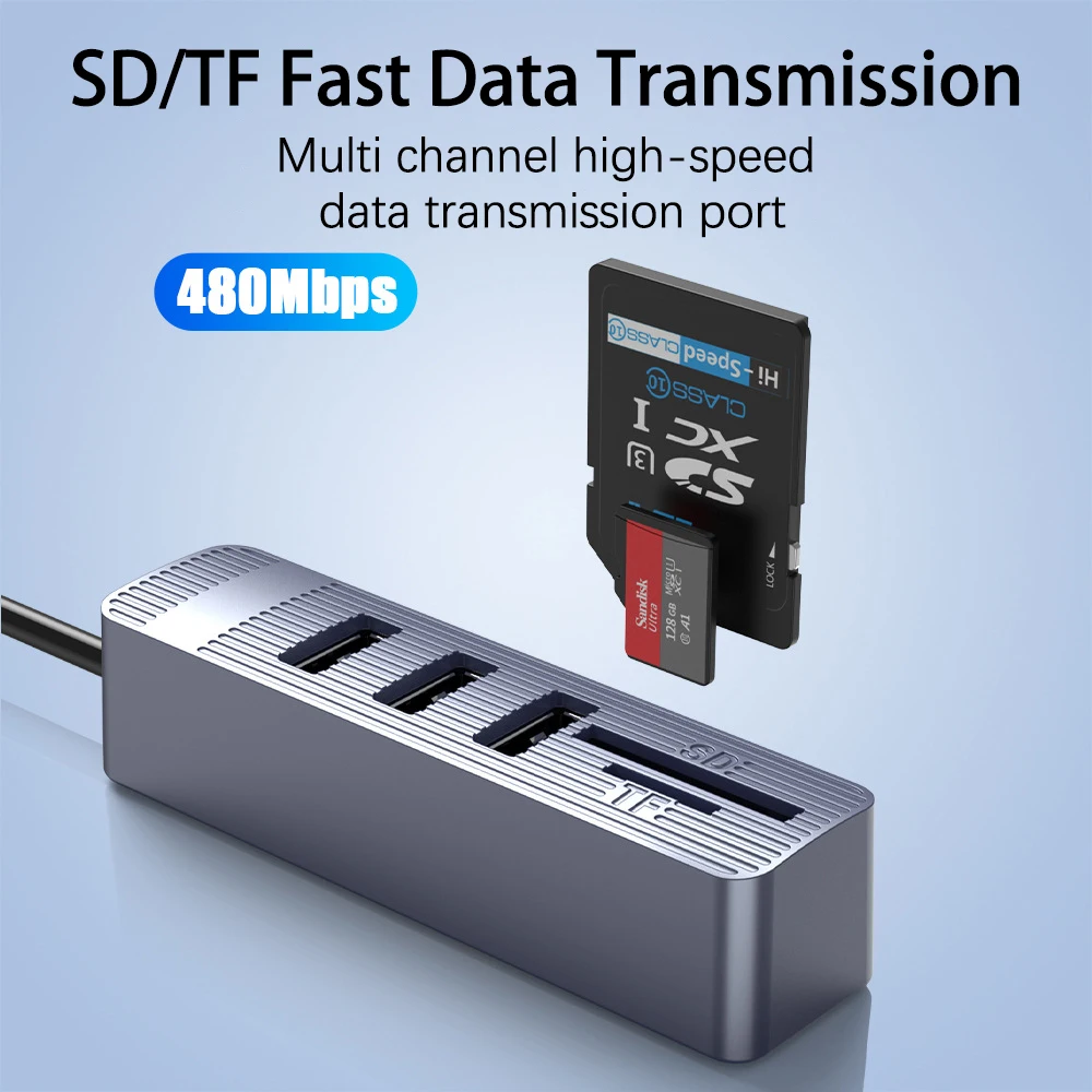 UTHAI ZX-A026 Аксессуары для ноутбуков Концентратор USB 2.0 Многофункциональный прибор для чтения карт COMBO Разветвитель USB 2.0 со слотом SDTF Док-станция
UTHAI ZX-A026 Аксессуары для ноутбуков Концентратор USB 2.0 Многофункциональный прибор для чтения карт COMBO Разветвитель USB 2.0 со слотом SDTF Док-станция