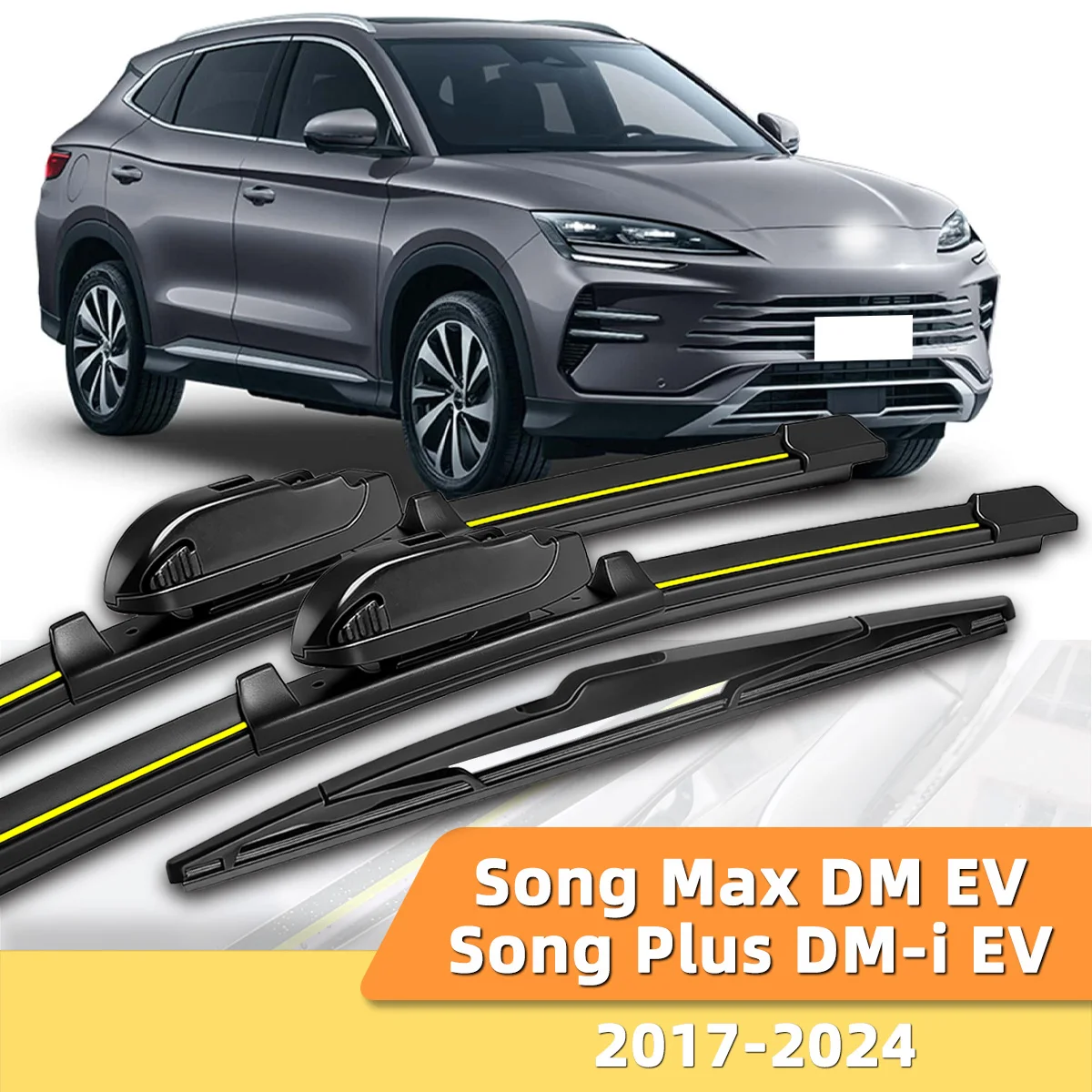 3PCS Front And Rear Windshield Wipers Suitable For Byd Song Max Dm Ev/Song Plus Dm-i Ev 2017-2024 Windshield Accessories 2020
3PCS Front And Rear Windshield Wipers Suitable For Byd Song Max Dm Ev/Song Plus Dm-i Ev 2017-2024 Windshield Accessories 2020